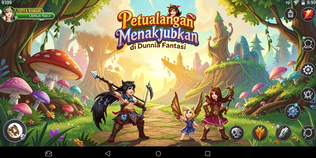 Gameplay seru dengan berbagai tantangan di dunia petualangan.