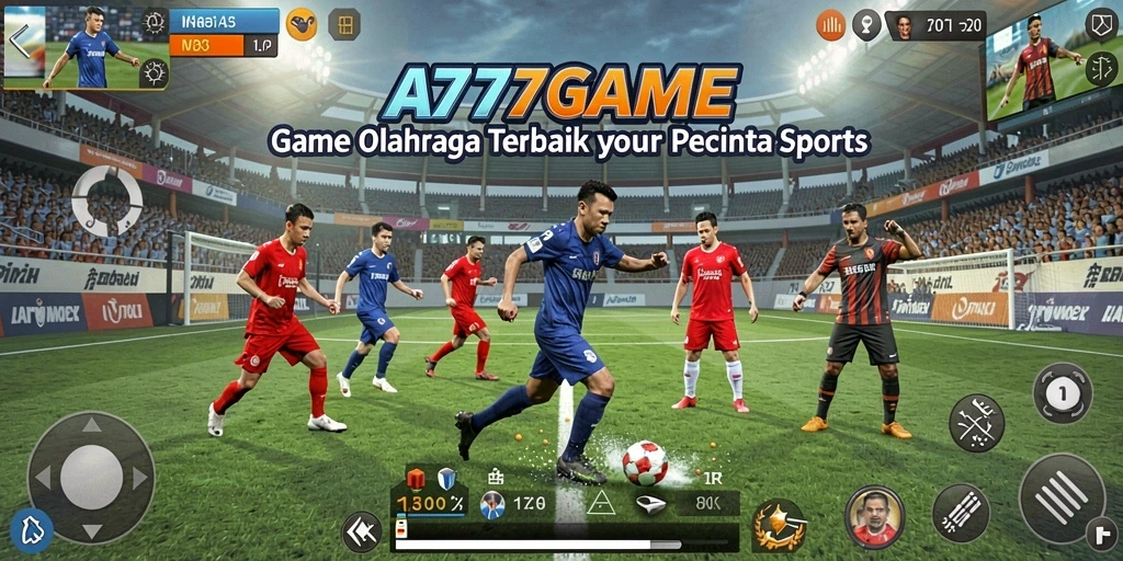Tampilan permainan A777GAME yang seru dan penuh aksi olahraga.