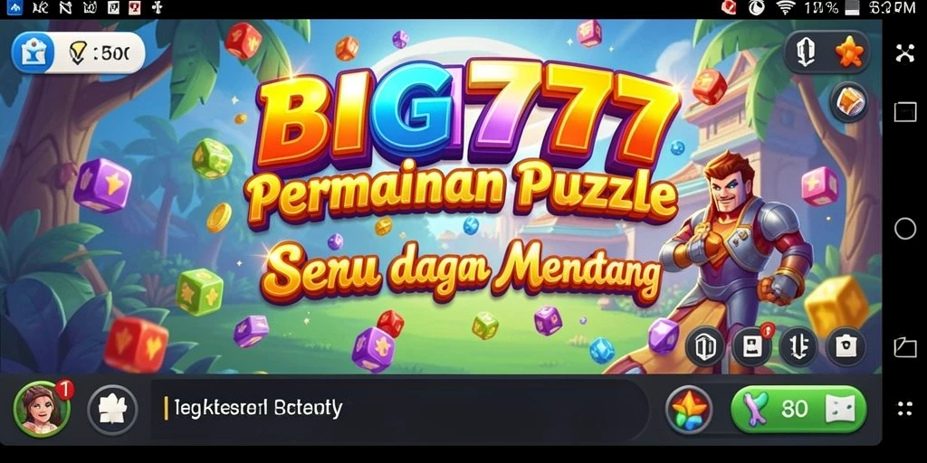Tampilan gameplay <strong>BIG777</strong> yang menarik dan penuh warna saat menyusun puzzle.