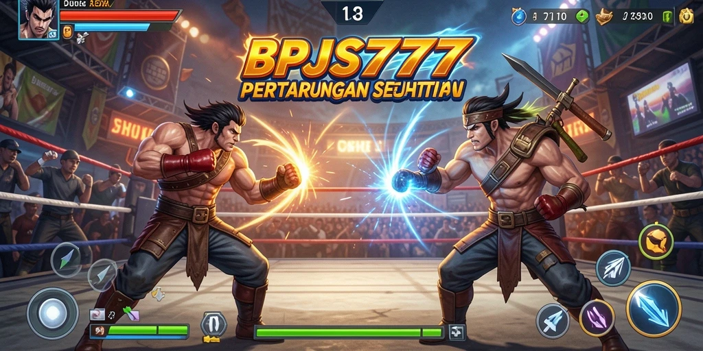 Screenshot gameplay <strong>BPJS777</strong> menghadirkan aksi pertarungan yang menggugah semangat.