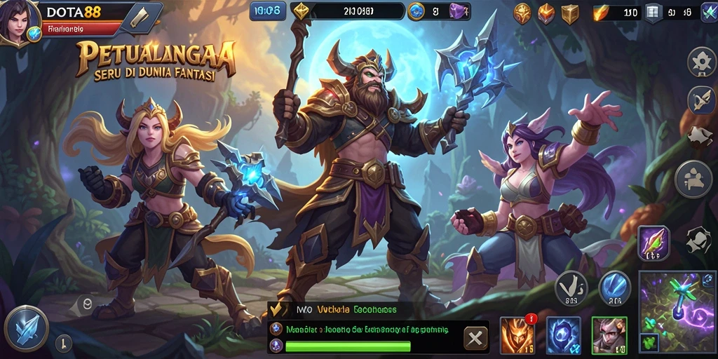 Tampilan gameplay DOTA88 yang memukau dan mendebarkan
