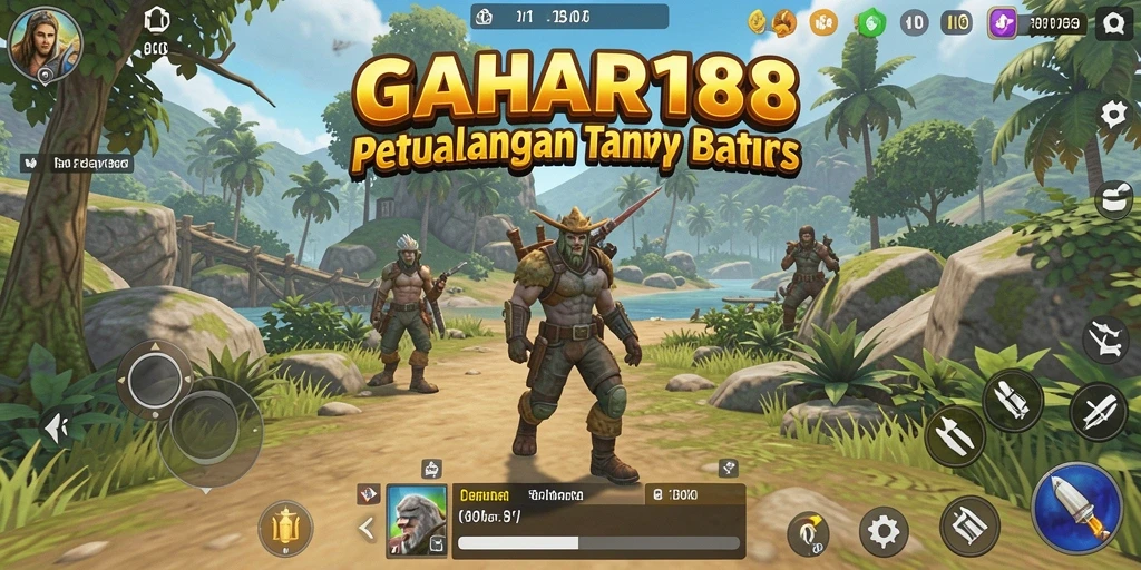 Screenshot GAHAR188 menampilkan aksi petualangan di dunia terbuka yang menakjubkan.