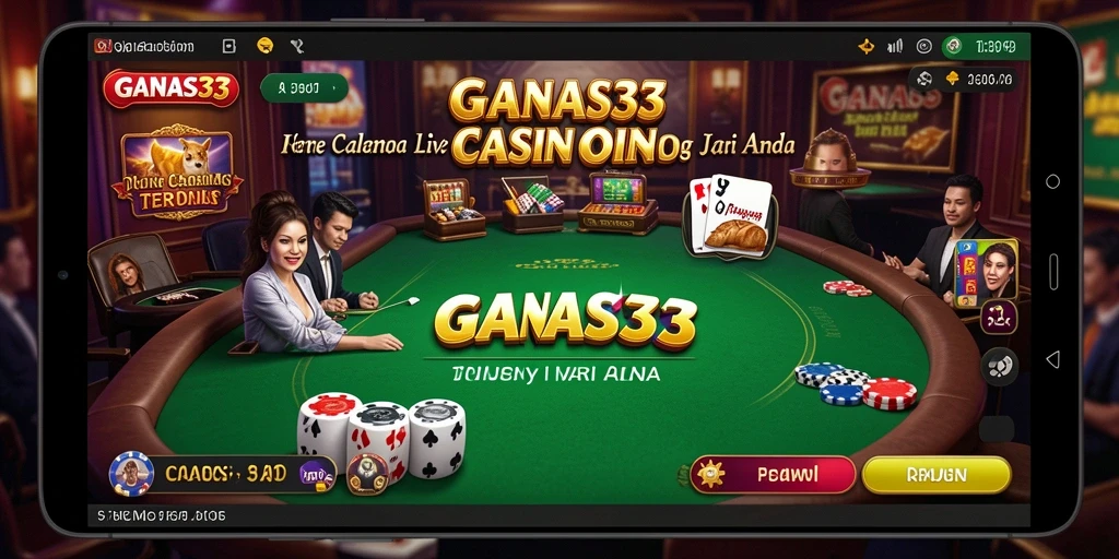 Tampilan gameplay Live Casino yang mendebarkan dan interaktif.