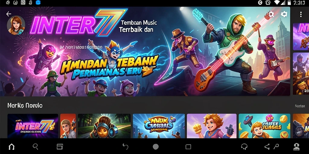 Tampilan gameplay INTER77 menampilkan keasyikan belajar musik dan bermain.