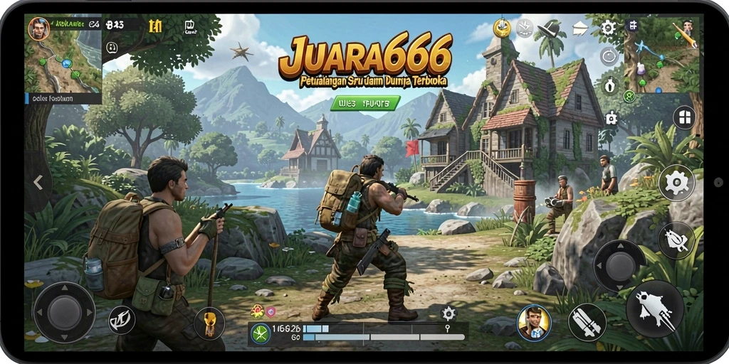 Screenshot gameplay JUARA666 menampilkan kebebasan eksplorasi yang menakjubkan.