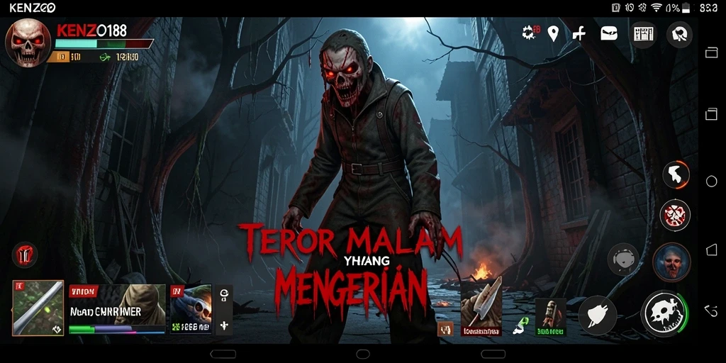 Tampilan gameplay <strong>KENZO188</strong> yang mencekam dan penuh ketegangan.
