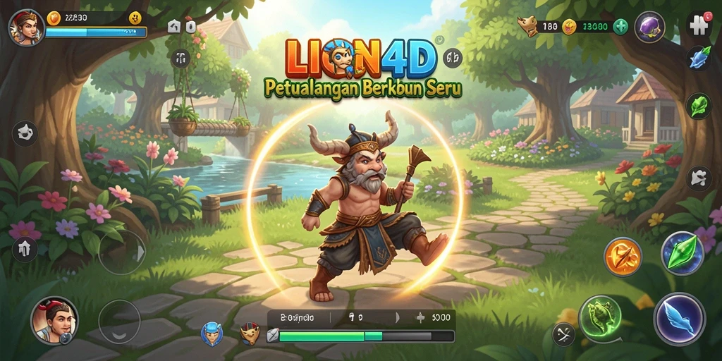 Tampilan gameplay LION4D yang memukau dan interaktif.