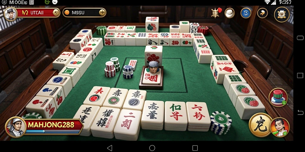 Screenshot utama MAHJONG288 menunjukkan gameplay seru dan menantang.