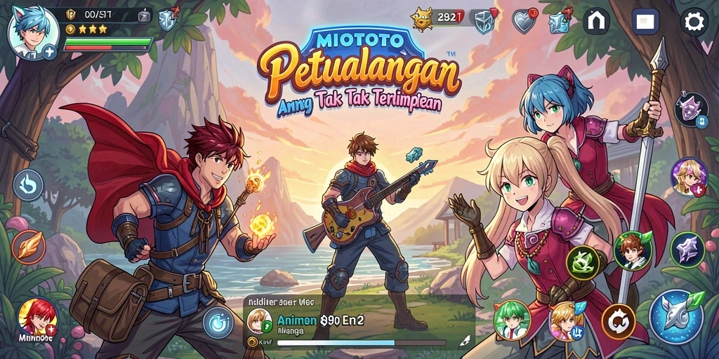 Gameplay seru dan karakter unik dalam MIOTOTO yang memukau.