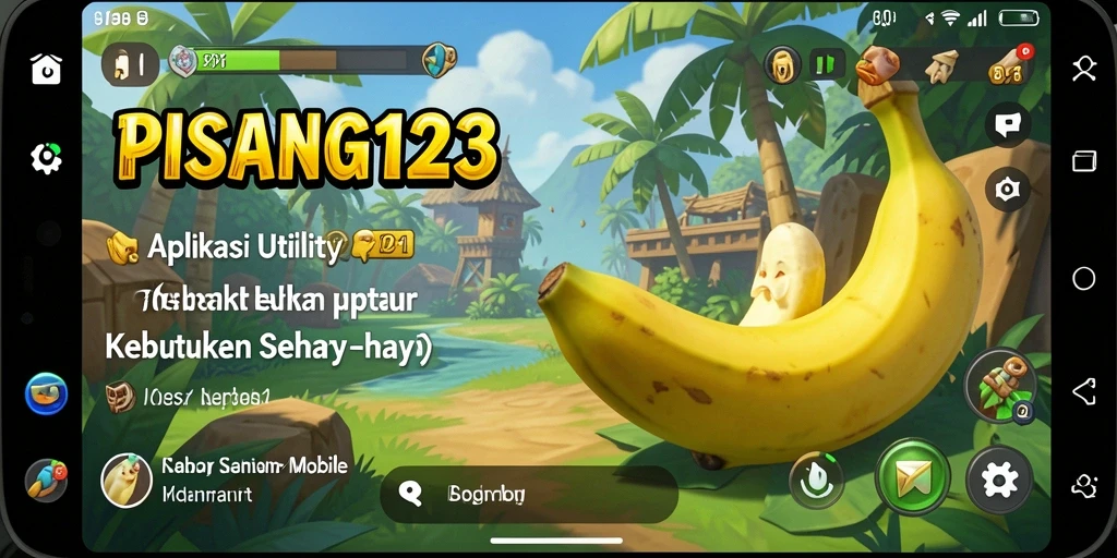 Tampilan PISANG123 dengan antarmuka yang sederhana dan fungsional.