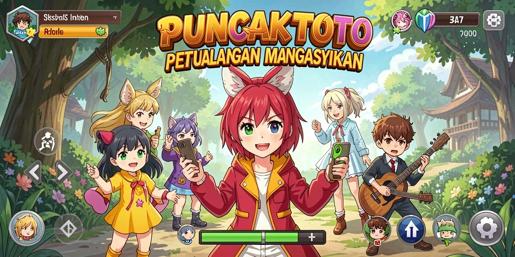 Screenshot gameplay PUNCAKTOTO menunjukkan momen seru dalam pertarungan karakter Anime.