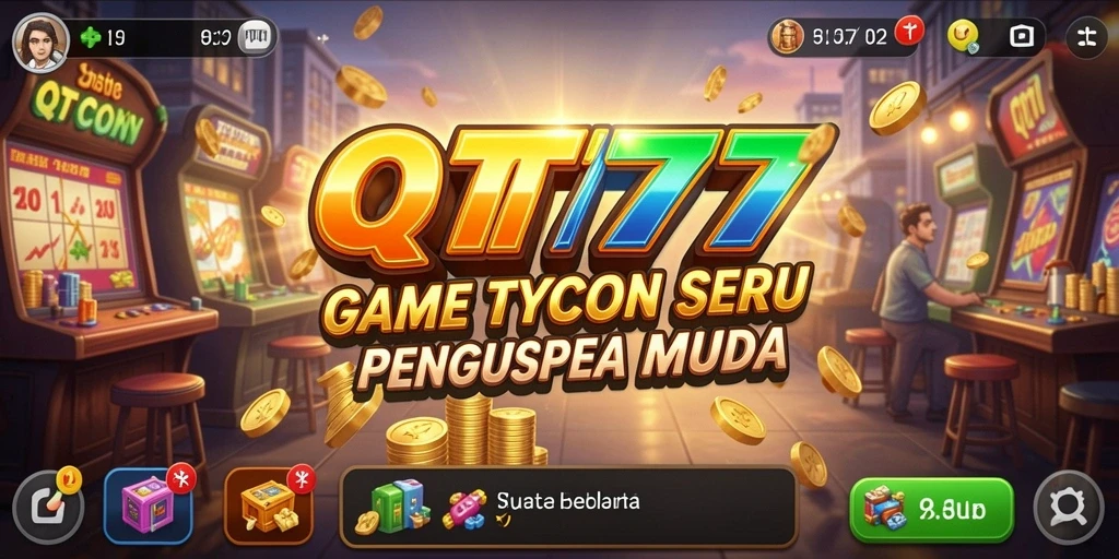 Tampilan gameplay QT777 dengan elemen Tycoon yang menantang.