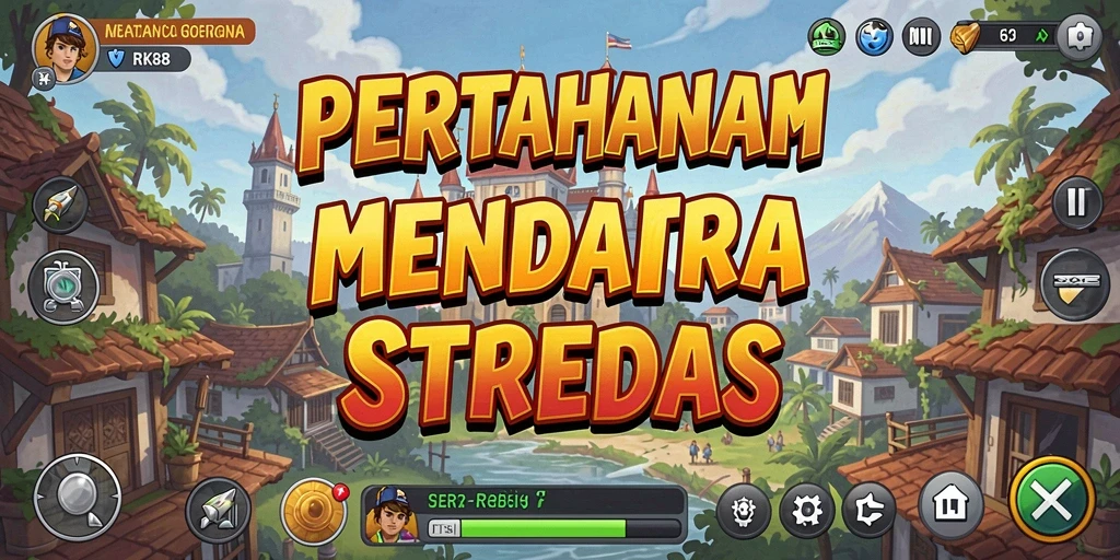 Tampilan gameplay RK88 yang seru dan strategis dalam Tower Defense.