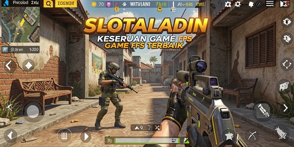 Tangkapan layar menampilkan aksi intens dalam permainan FPS.