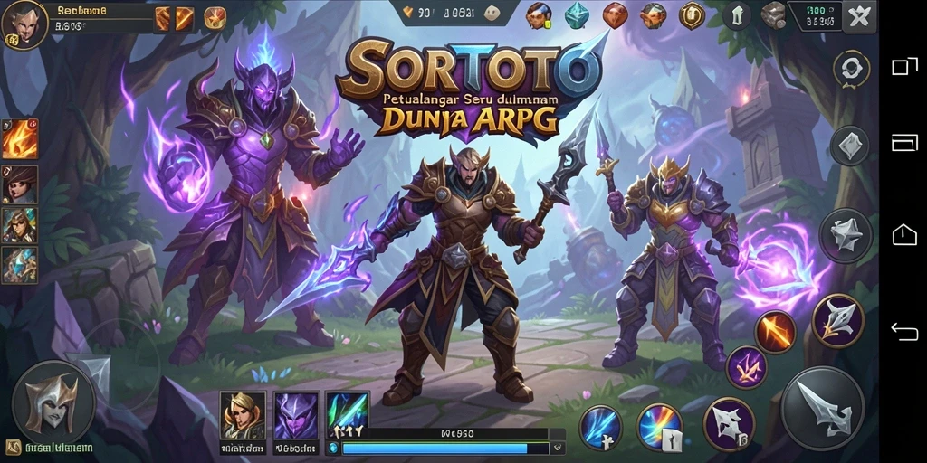 Tangkapan layar SORTOTO yang menunjukkan pertempuran seru dalam game ARPG.