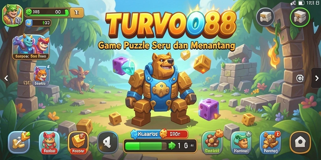 Tampilan gameplay menyenangkan dari TURBO88 dengan beragam teka-teki.