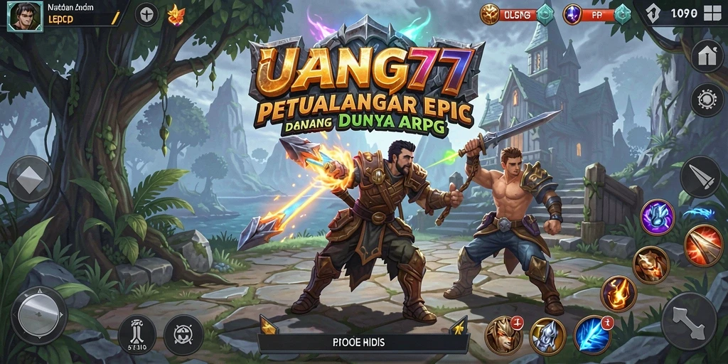 Tampilan gameplay ARPG yang menegangkan dan seru di UANG77.
