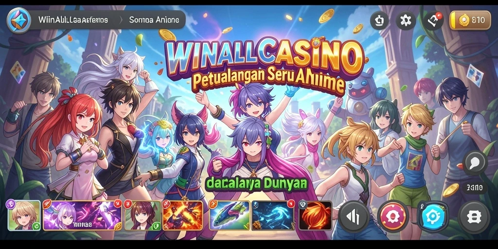Screenshot gameplay yang menampilkan karakter anime dalam action.